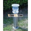Stainless steel LED Solar Garden lawn lamp with rechargeable battery