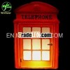 polyresin telephon booth electronic wall lamp