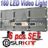6pcs Aputure AL-160 160 LED VIDEO Light for Canon Nikon Pentax Olympus Panasonic