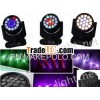 19pcs 12W RGBW 4 in 1Hawk eyes LED stage moving Head light . Built-in with 51 static effects,  51 dy
