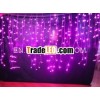 purple LED Icicle Light IP44 -rubber wires