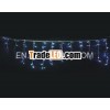 LED Icicle Light/blue IP44 rubber wires