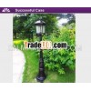 Elegant outdoor garden lamp post