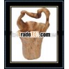 Hand Carved Large Tall Root Wooden Fruit Baskets