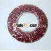 EA0007W clear polyresin red cherry round shape hanging home decoration wall decor