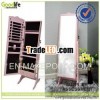 Chinese Multifunction dressing mirror with pink color cabinet