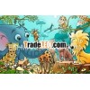 Animal world nursery wall murals