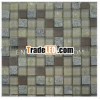 China cheap stone mosaic tiles mix glass 12''x12' for sale
