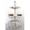 Cake Stand Made of Aluminum With Aluminum Shiny Finish