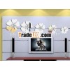 Flower mirror decorative wall stickers (ASA-004)
