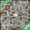 Brushed Metal Mix Glass Stone Tile Mosaic(KN-13020113)