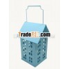 Hanging Lantern Made of Iron With Blue Powder Coated Finish