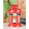 Hanging T.Light Lantern With Red Powder Coated Finish