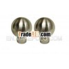 Designer Curtain Rod Finials, Brass Finials, Satin Pewter Curtain Finial, Decorative Finials