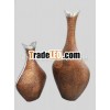 Decorative Aluminium Vases with Antique Finish