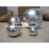 Silver Lacquered Ball Decor Set of 4 Round Balls
