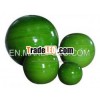 Set 4 decorative bamboo ball handmade from Vietnam,  shiny green colour design