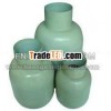 set of 3 bamboo vases,  lacquer bamboo poles,  bamboo decoration