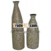 Decorative vases with incrusted bamboo,  handmade vase,  craft vase,  eco-friendly