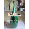 Elegant green lacquer vase for decoration