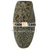 New high quality decorative lacquer composite vase,  eco-friendly,  unique design with nice incruste