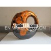 lacquer vase decoration with leaf design
