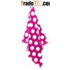 30x60 Polka Dot 100% CottonVelour Beach Towel- Pink(Pack of 24)