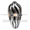 Ceramic and lacquer vase