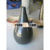 Water drop shape coiled bamboo vase