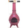 pink cast iron chimenea