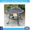 Steel fire pit, with 22"sheet metal bowl,  with 5" bowl deep Steel fire pit metal fire pit