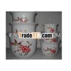 Ceramic Flower Pot Garden pot flower planter S/6 flower pot-QF00001-4