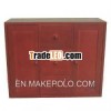 Wooden red storage cabinet