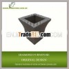 Stackable iron metal flowerpot