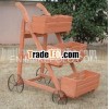 Wooden Flower Wheelbarrow/ planter