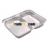 aluminum 2compartments tray