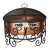 copper hammered deco fire pit