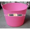 garden bucket, plastic bucket, flexible tubtrug pail