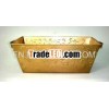 Rectangular Planter Made of Iron With Brass Antique Powder Coated Finish