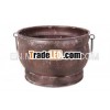 Metal Planter In Different Sizes With Patina Finish