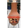 Clay chiminea