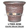 Unique Rust Ancient Flower Pot