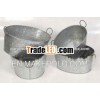 Oval Planter Made of Iron With Galvanize Finish
