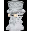 Stone marble vase with boys sculpture DSF-LH003