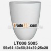 Matt Color Polyresin Egg Flower Pot