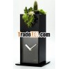 Acrylic Table Clock Flower Pot
