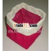 HESSIAN PINK , SQUARE INDOOR PLANTER
