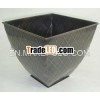 Decorative Embossed Tapered Iron Planters & Pots,  Garden Planters