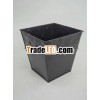 Square Planter Made of Iron With Black Powder Coated Finish
