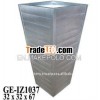 ASR Galvanized zinc vase, Galvanized zinc watering can ,  Zinc Pot Planter,  zinc planter for garden